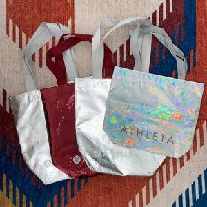 Lot of 4 Athleta Shopping Totes